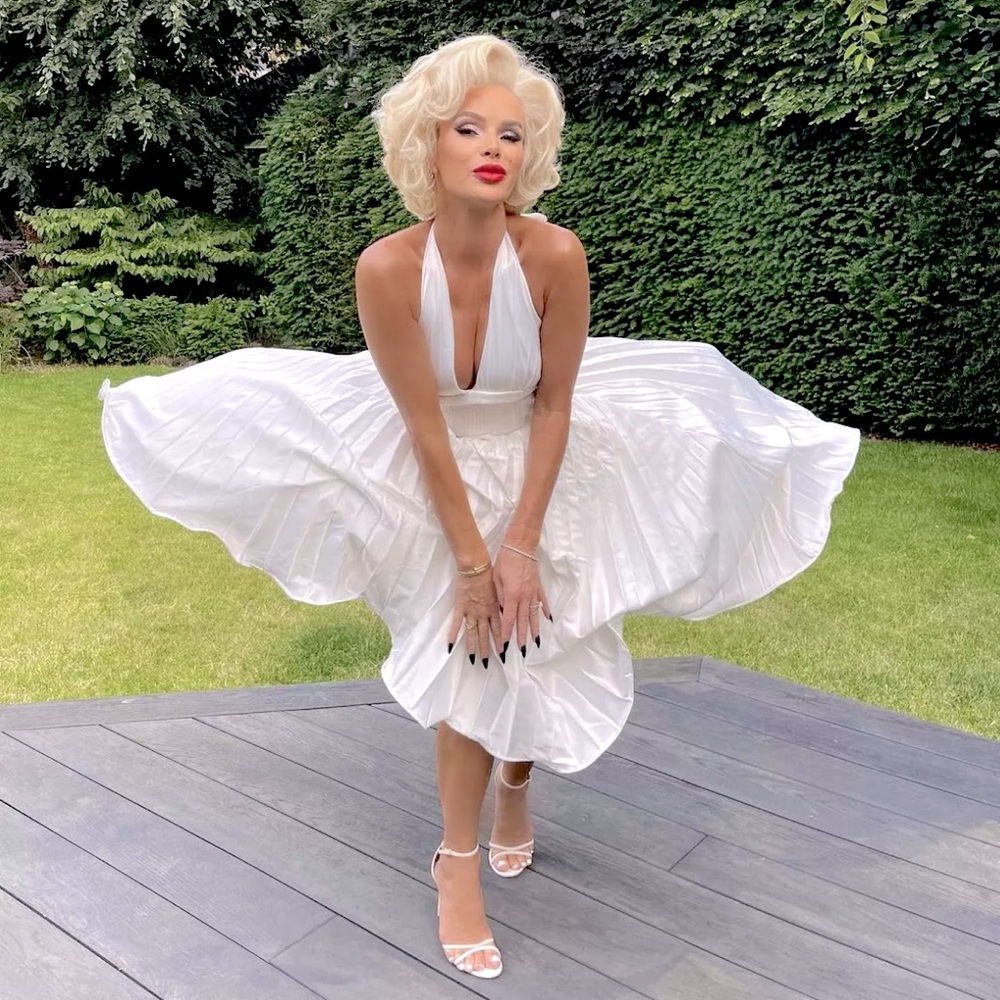 Elegant White Halter Dress